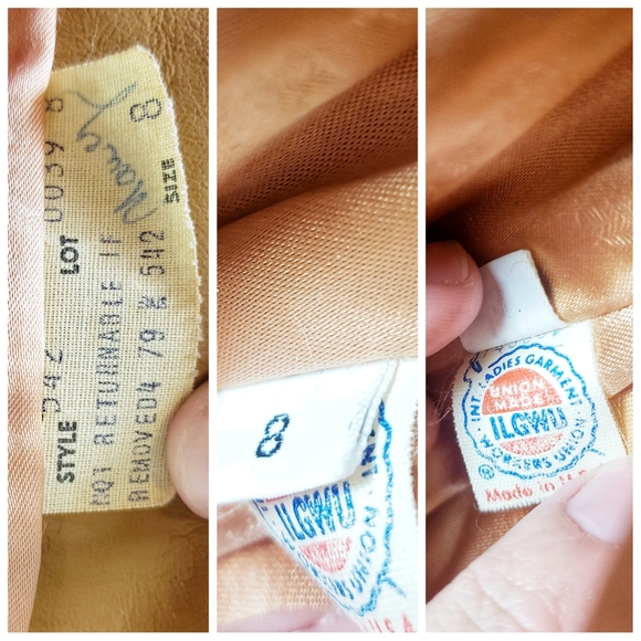 Vintage Sportowne | Union Made Tan Fur Coat Jacket - Picture 4 of 7